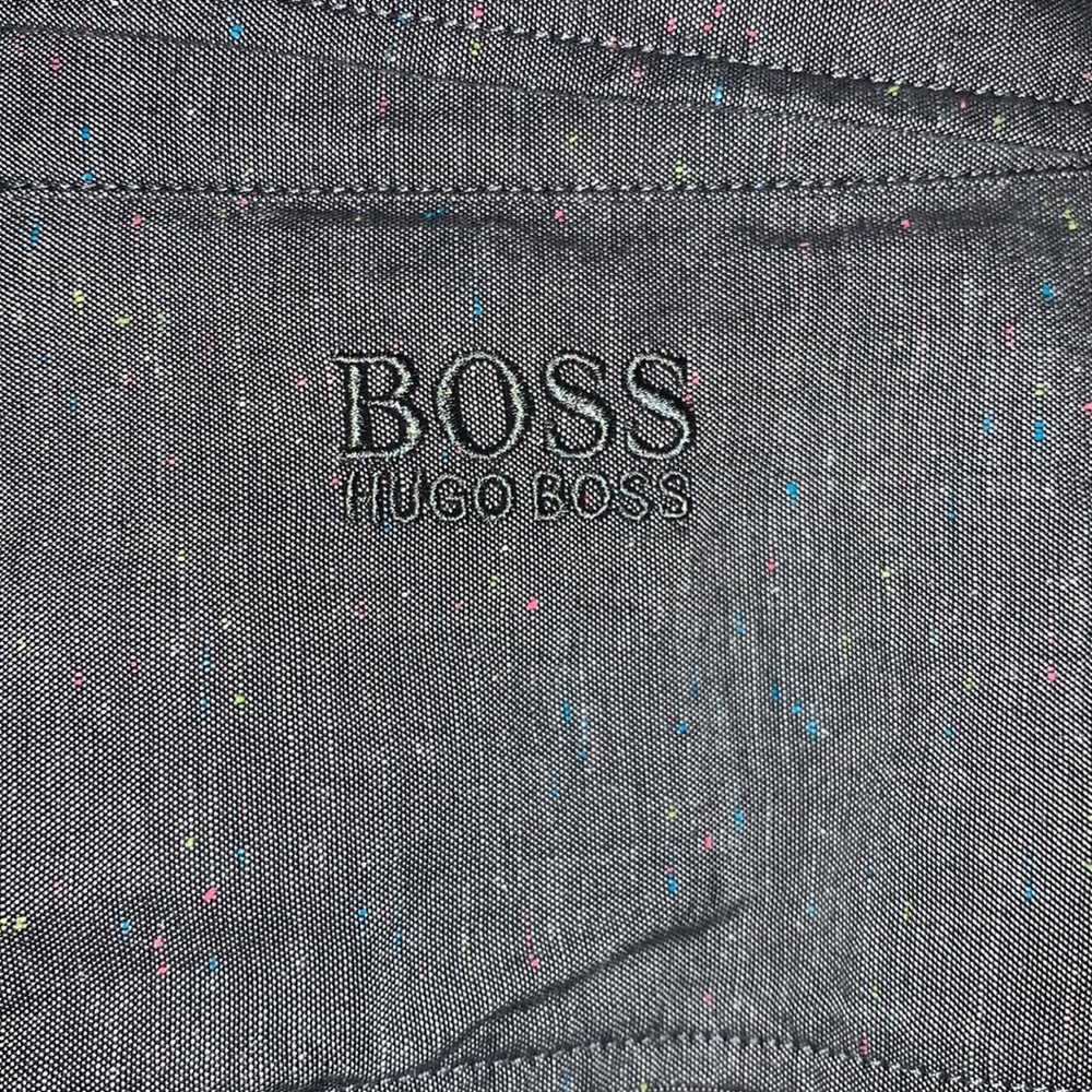 Hugo Boss mens XXL long sleeve speckled shirt - Picture 10 of 10